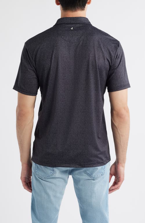 Swannies Swanson Logo Print Polo In Black