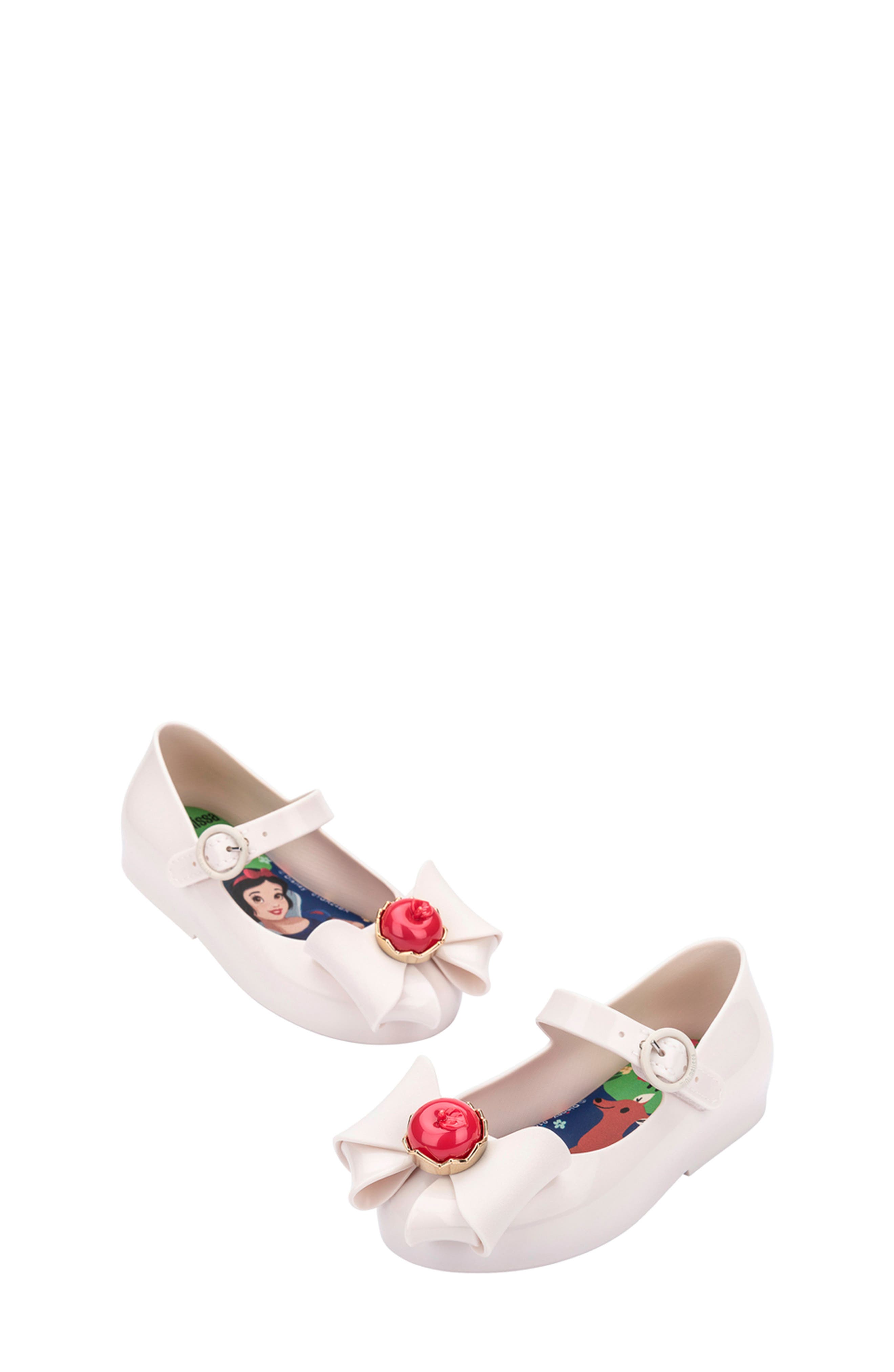 Mini Melissa x Disney Snow White Sweet Love Mary Jane Flat, Alternate, color, Ax949