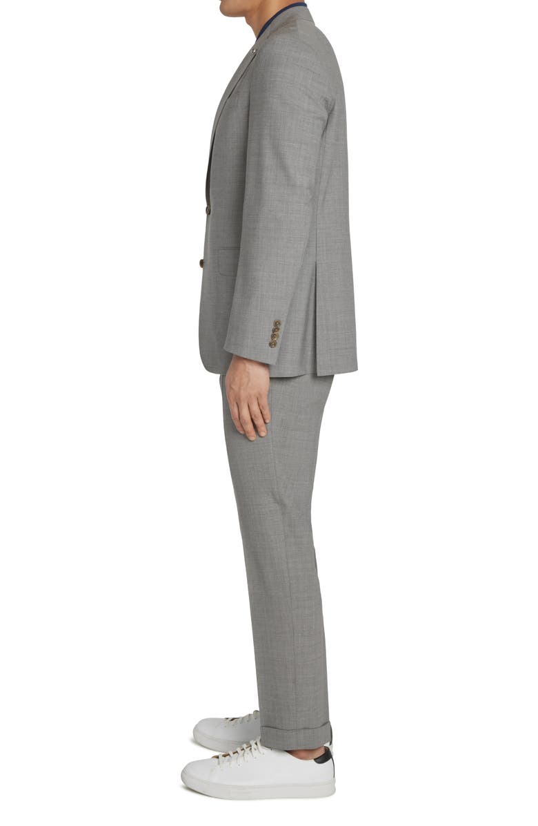 Jack Victor Dean Soft Constructed Stretch Wool Suit, Alternate, color, Medium Grey