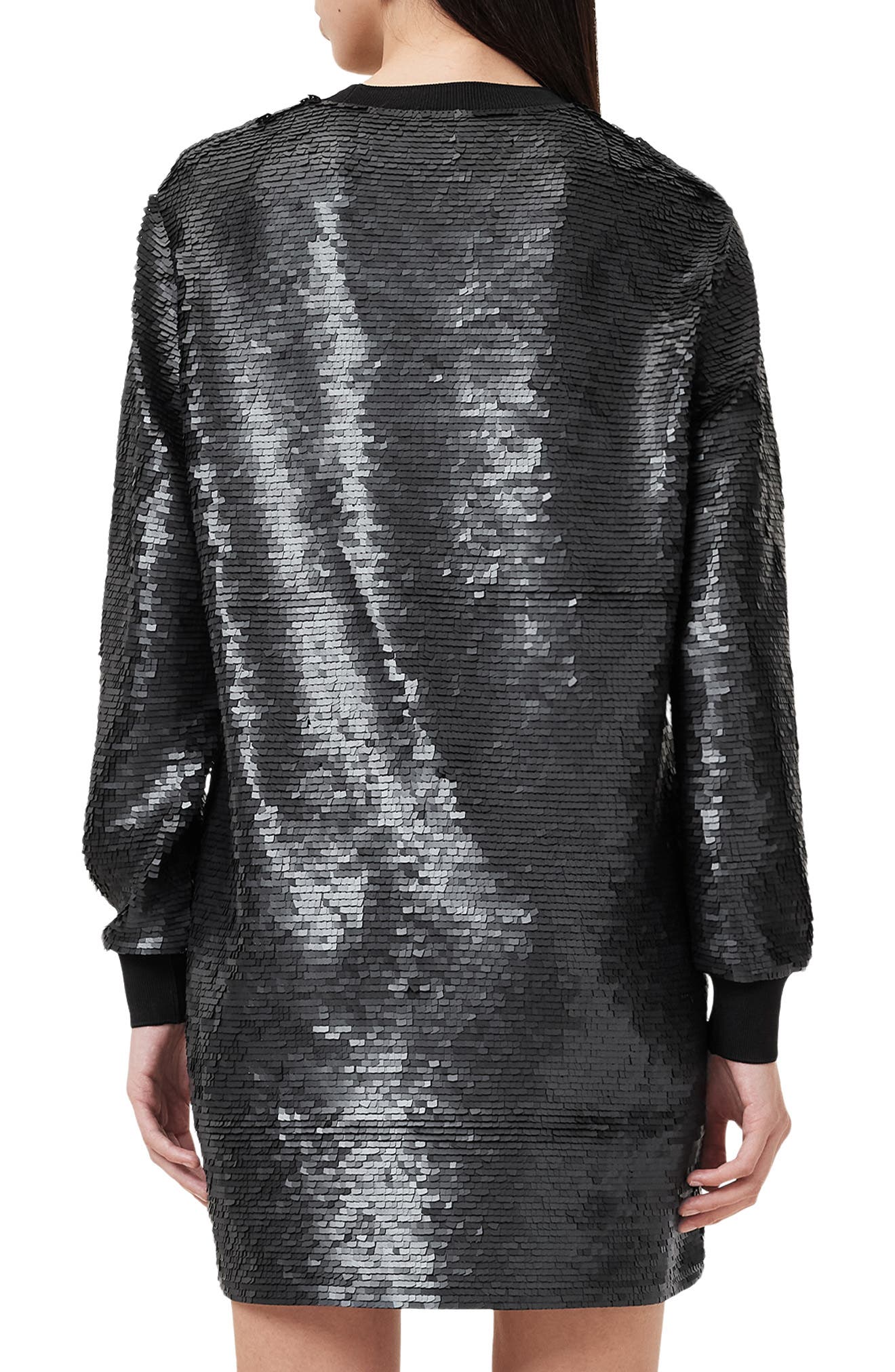 Jaya Sequin Long Sleeve Shift Minidress - image 2