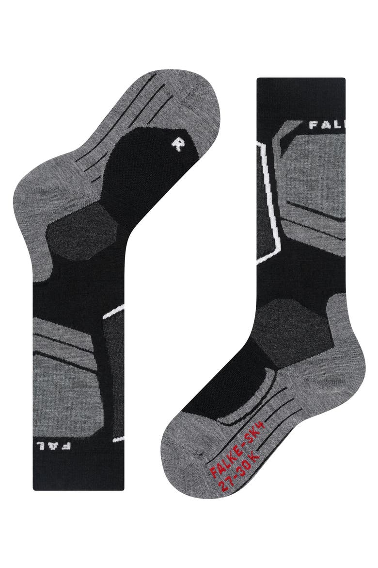 SK4 Advanced Ski Socks, Alternate, color, Black-Mix