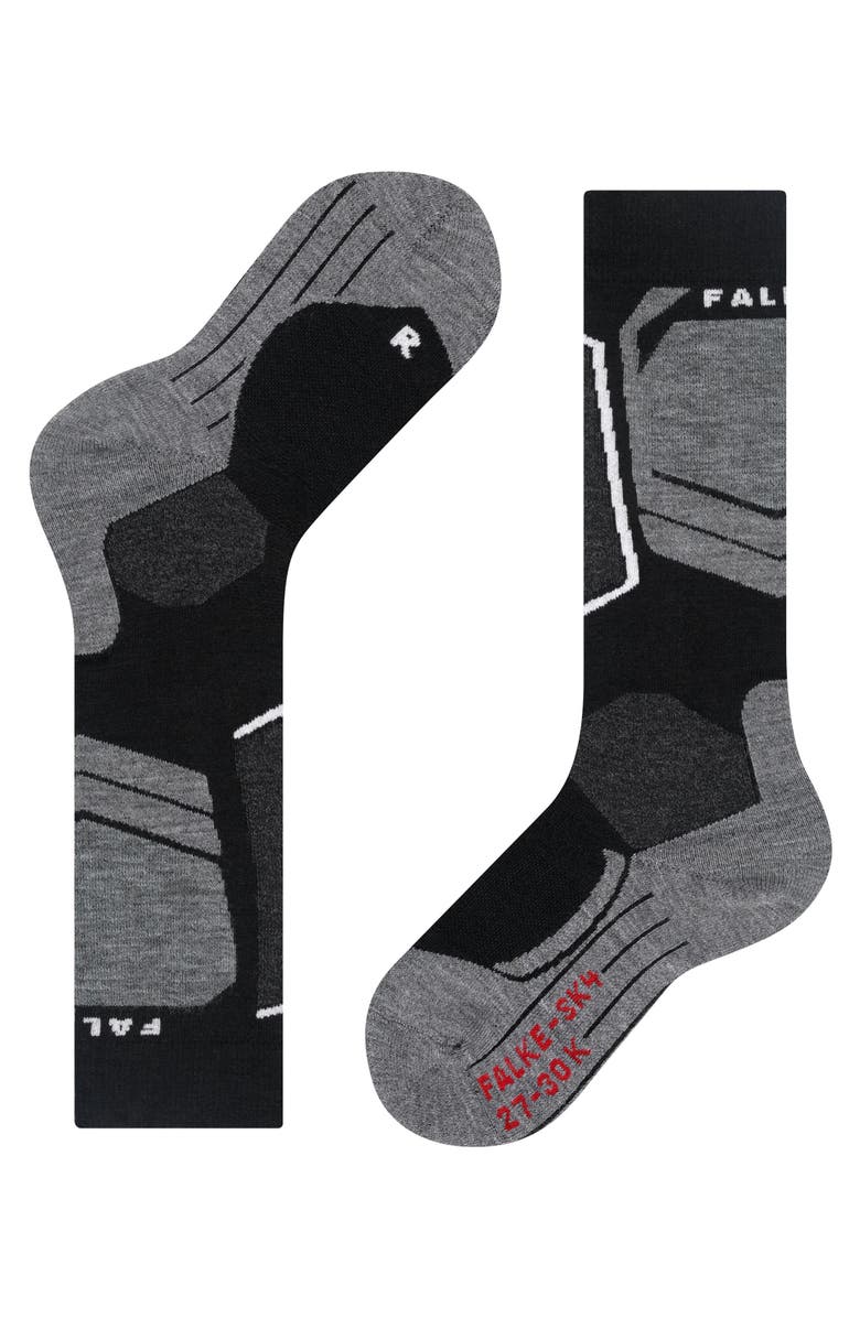 Falke SK4 Advanced Ski Socks, Alternate, color, Black-Mix