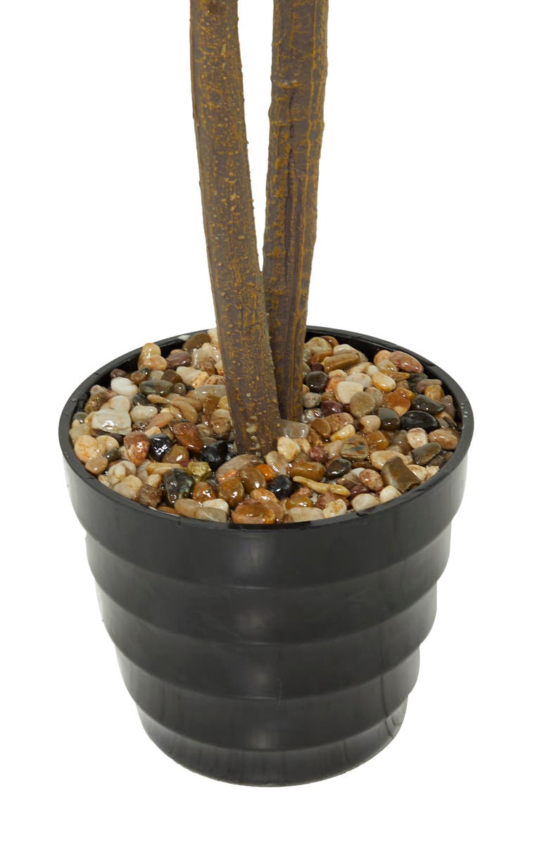 GINGER BIRCH STUDIO Green Faux Foliage Artificial Fiddle Fig Leaf Tree, Alternate, color, Green