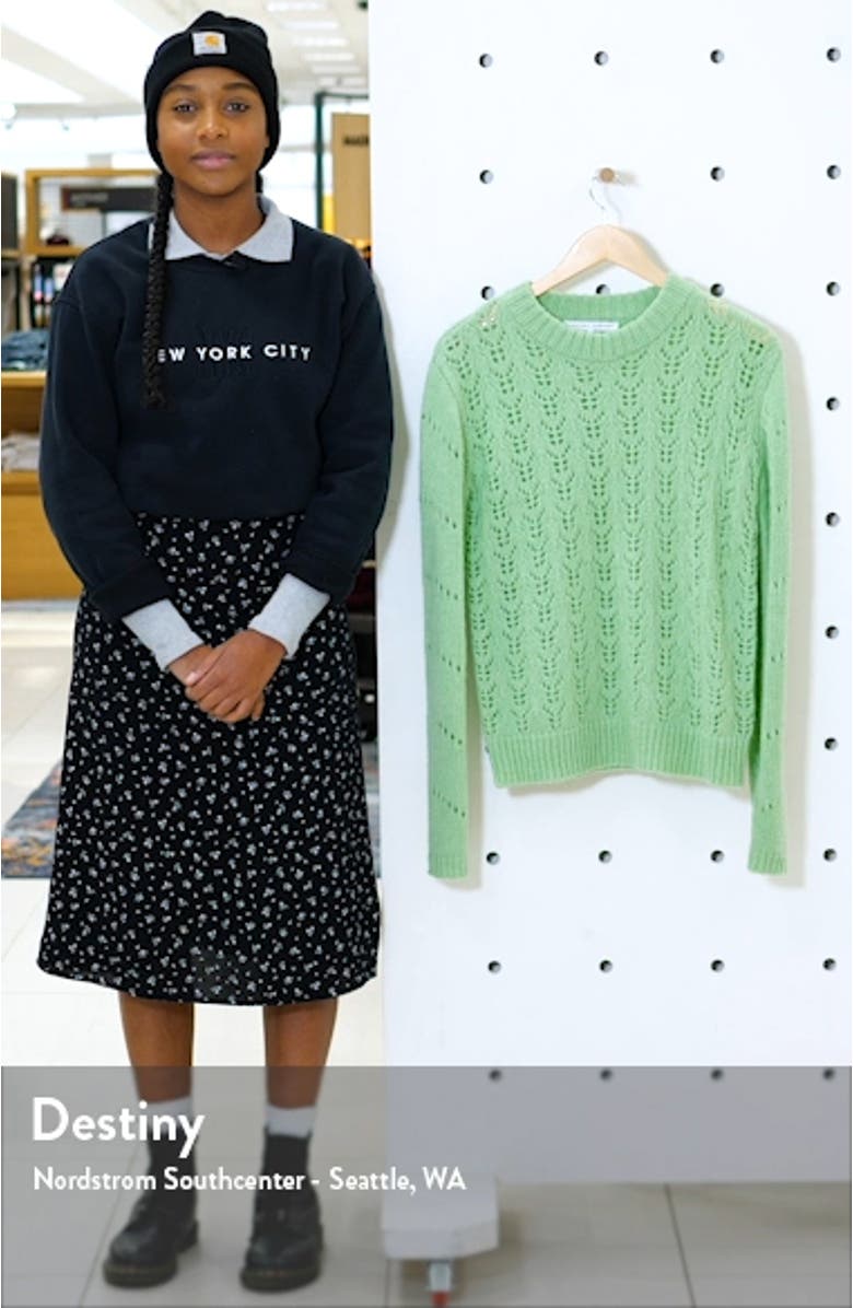 Pointelle Knit Sweater, sales video thumbnail