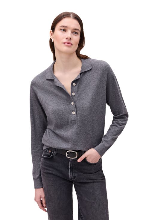 Washable Cotton Silk Henley