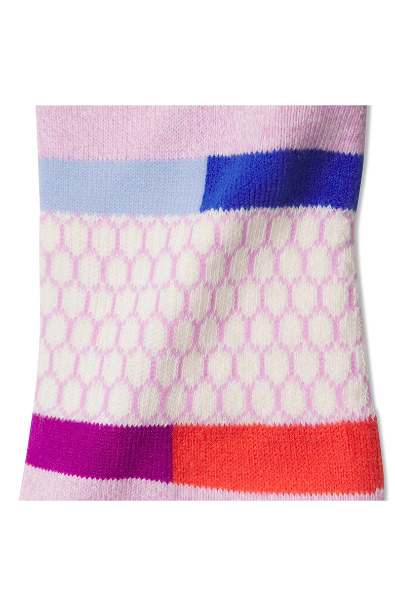 Bombas Pride Stripe Ankle Socks, Alternate, color, Wildflower/ Soft White