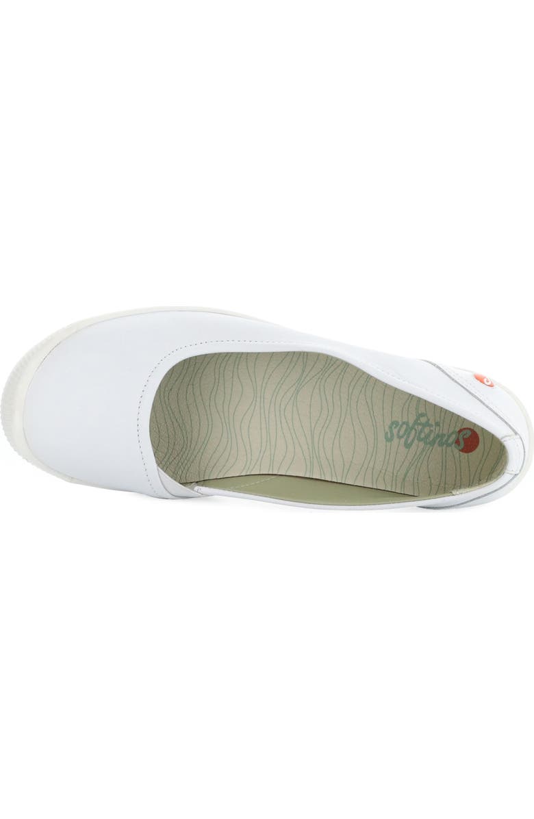 Softinos by Fly London Fly London Ilsa Ballet Flat, Alternate, color, 007 White Smooth Leather