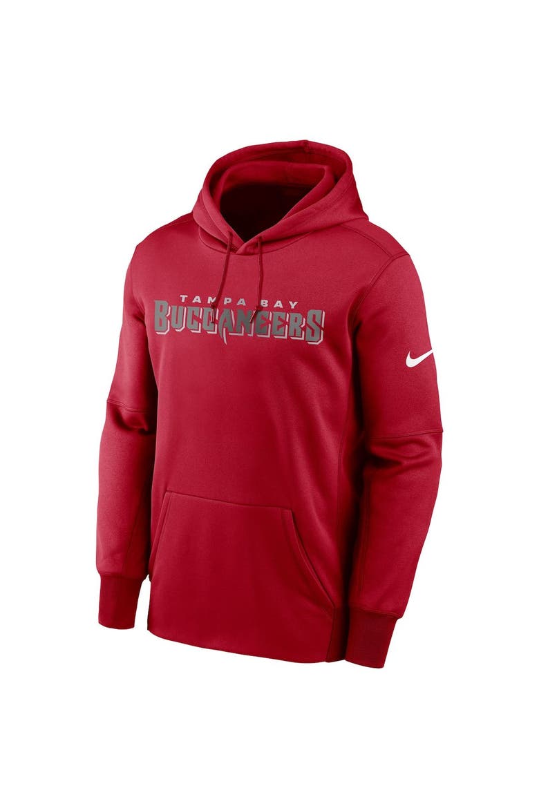 Men's Nike Red Tampa Bay Buccaneers Fan Gear Wordmark Performance Pullover Hoodie, Alternate, color, Red