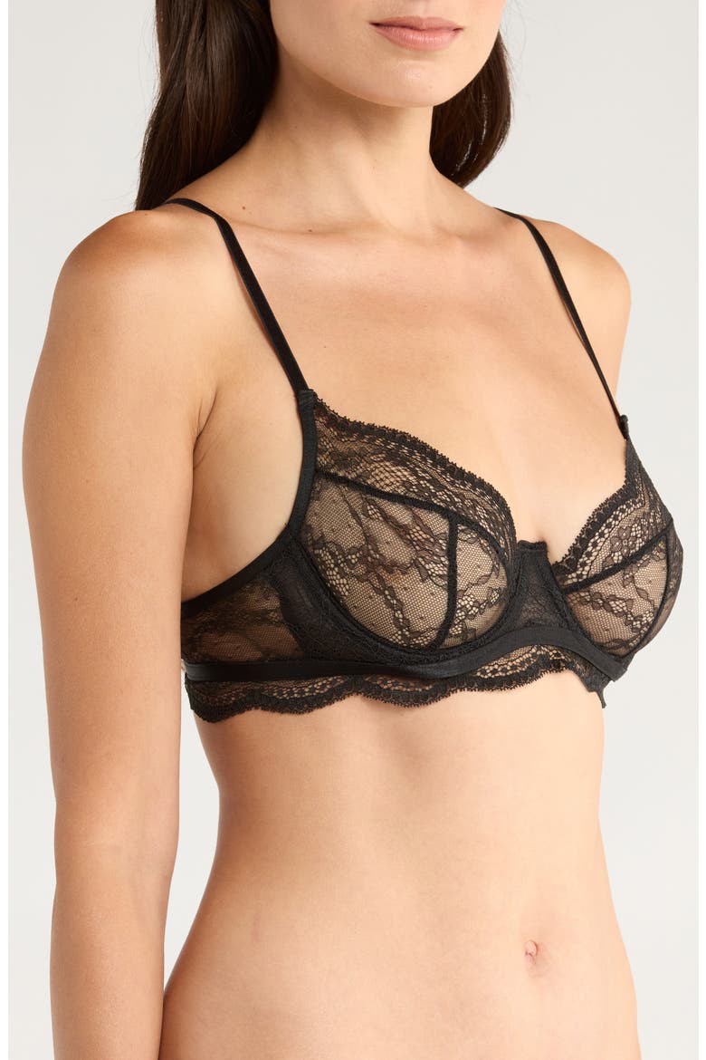 Isabelle Demi Underwire Bra, Alternate, color, CAVIAR
