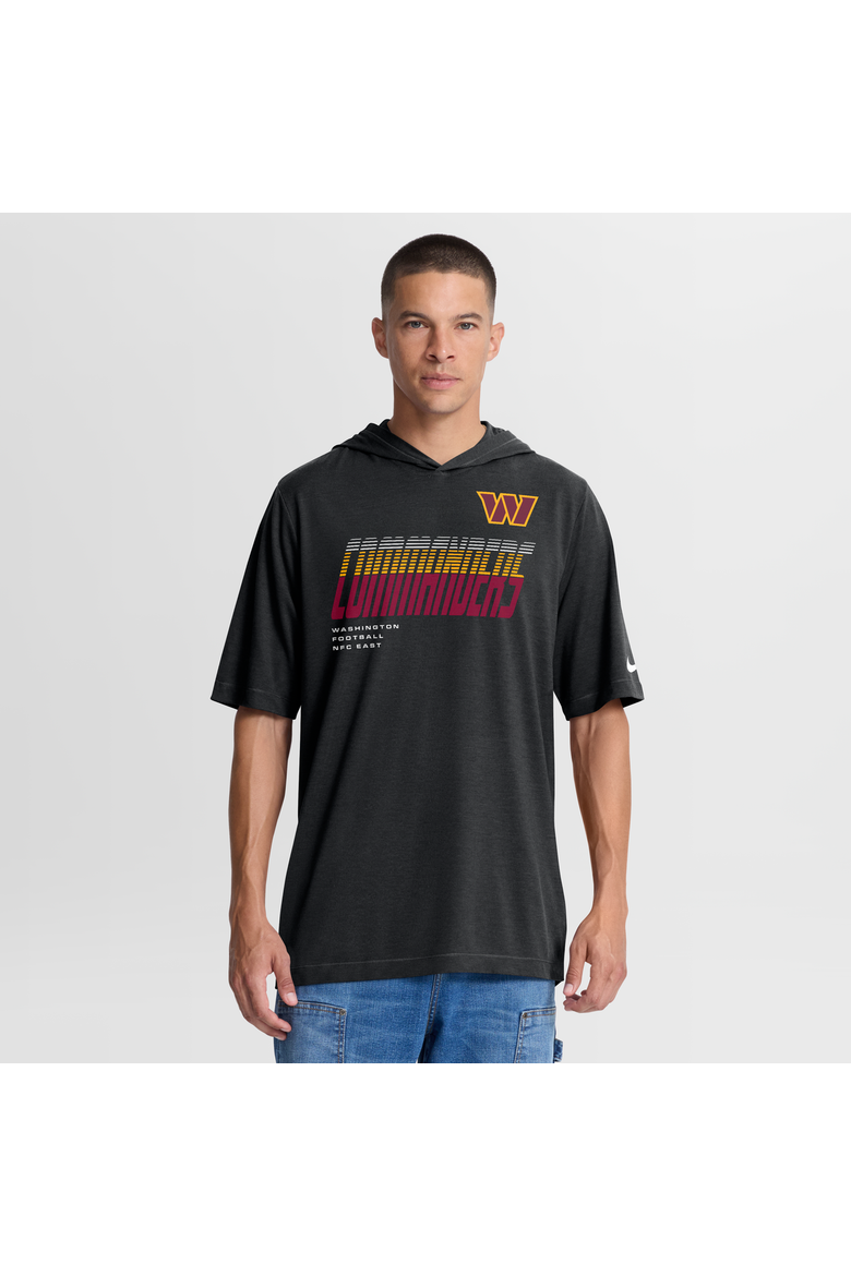 Men's Nike Black Washington Commanders Tri-Blend Hooded T-Shirt, Main, color, Black