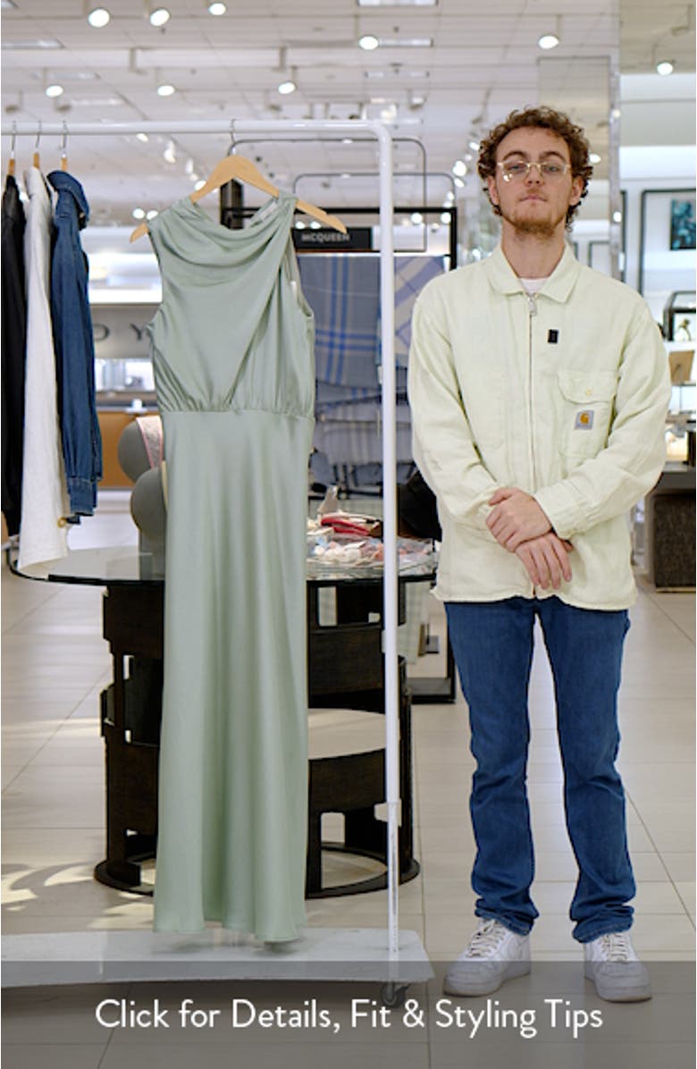 Kate Twist Cowl Neck Maxi Dress, sales video thumbnail