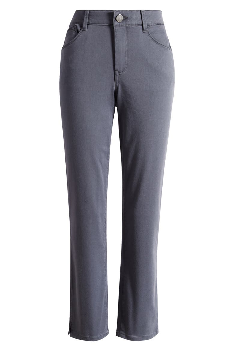 Logan 'Ab'Solution High Waist Ankle Slim Straight Leg Pants, Alternate, color, SHDW SHADO