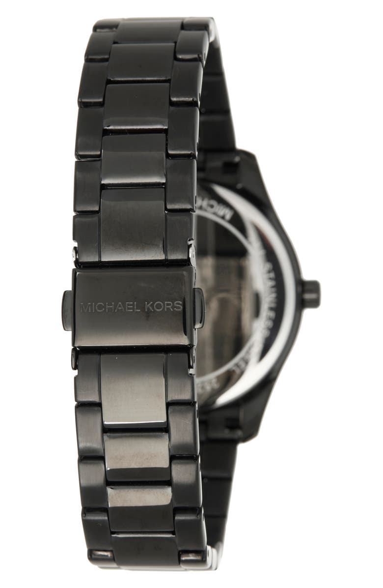 Michael Kors Berkley Chronograph Bracelet Watch, 36mm, Alternate, color, Black