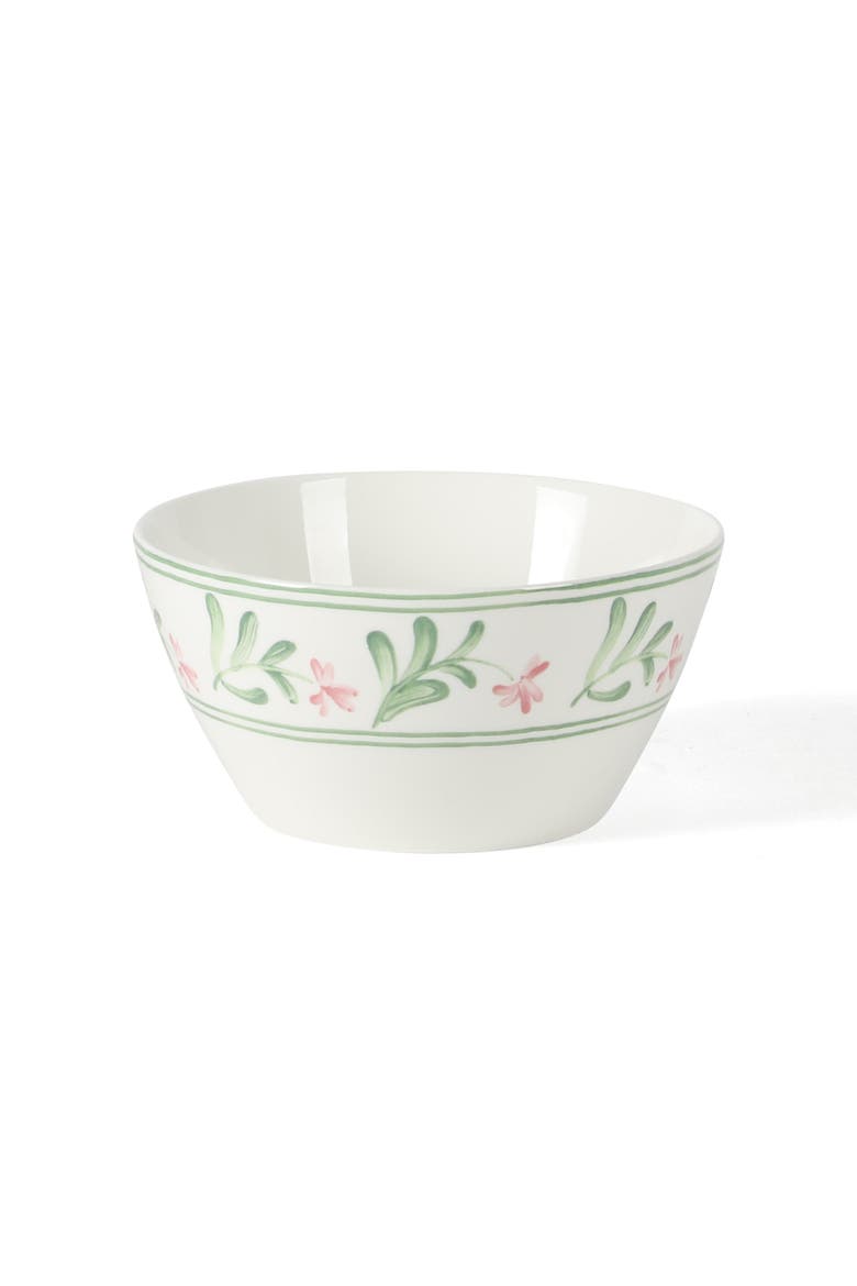 Maiden Crown 12-Piece Vegan Bone China Dinnerware Set, Floral Plates & Bowls, Service for 4, Alternate, color, Multicolor