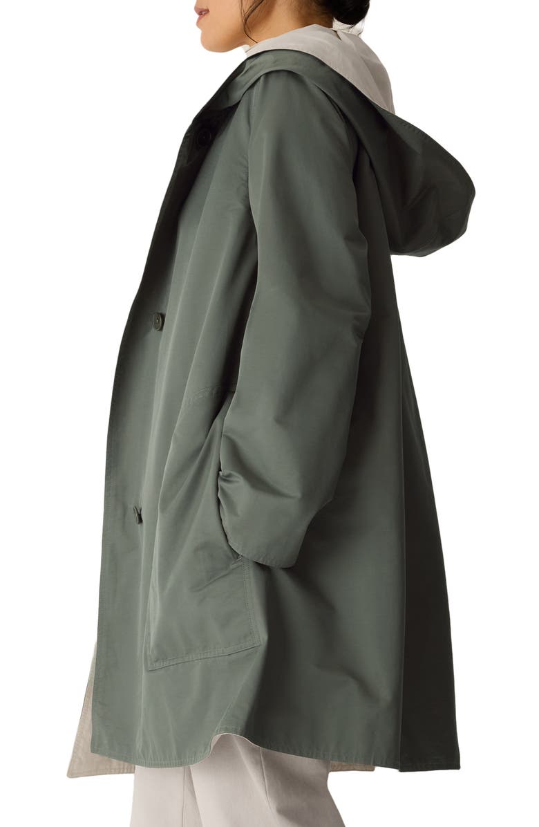 Eileen Fisher Hooded Reversible Coat, Alternate, color, 