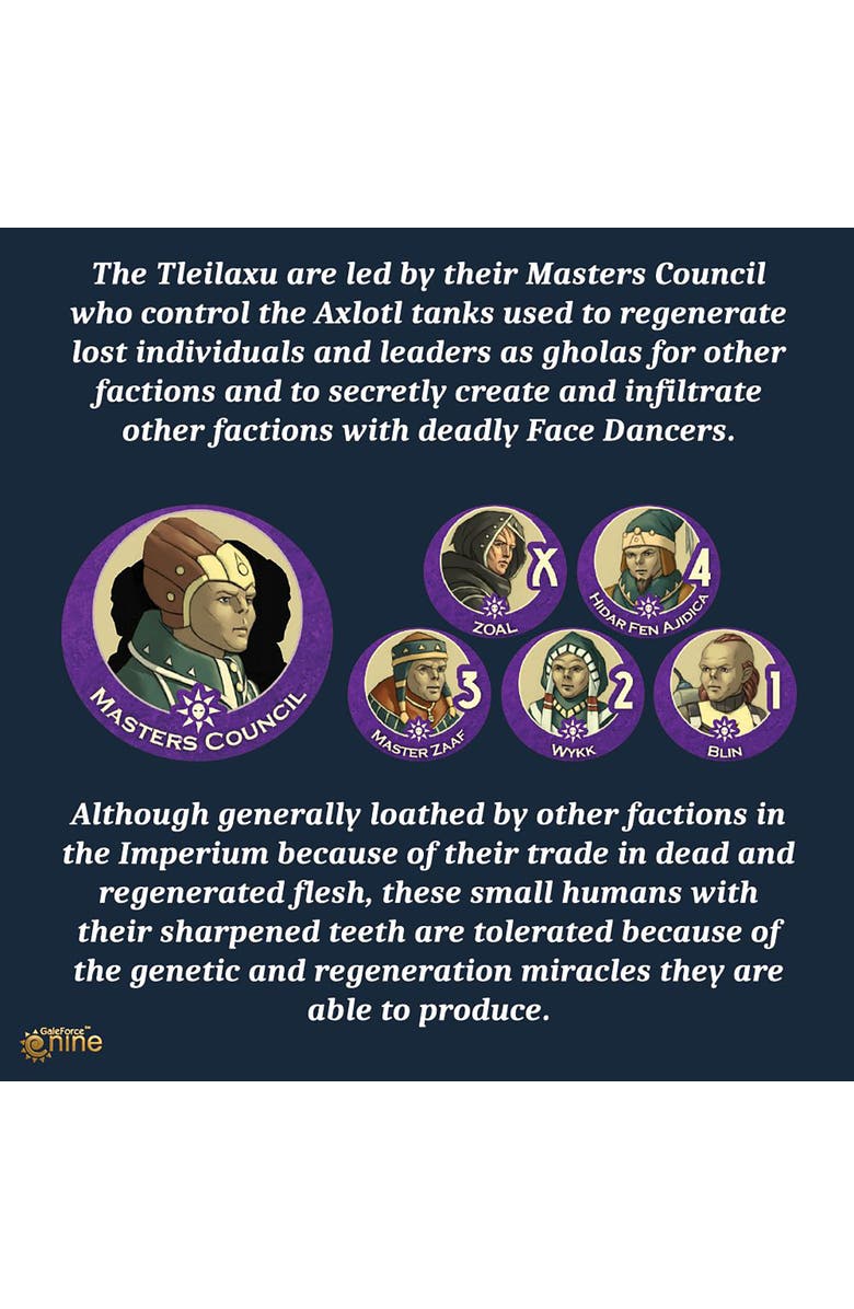 Star Trek<sup>™</sup> Ascendancy Gale Force Nine Dune Ixians & Tleilaxu House Expansion,Various, Alternate, color,