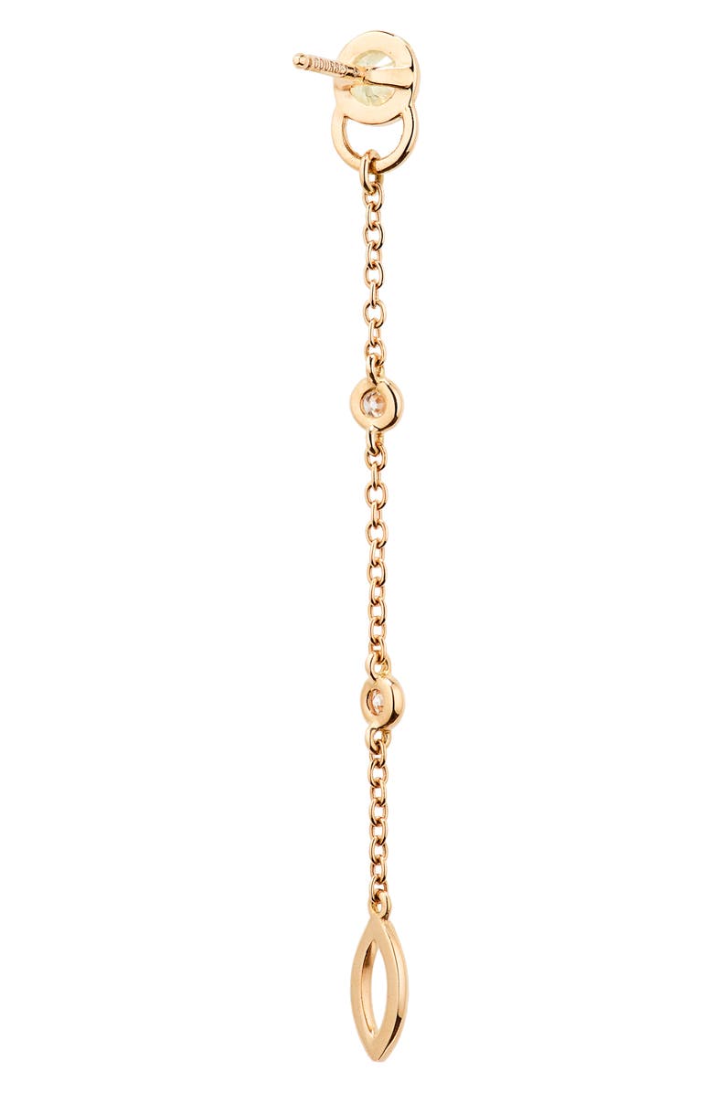 COURBET Pont de Art Lab Created Diamond Single Linear Drop Earring, Alternate, color, 