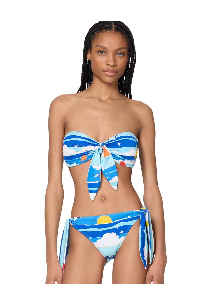 Kate Spade New York Tie Bandeau Bra Top, Main, color, 