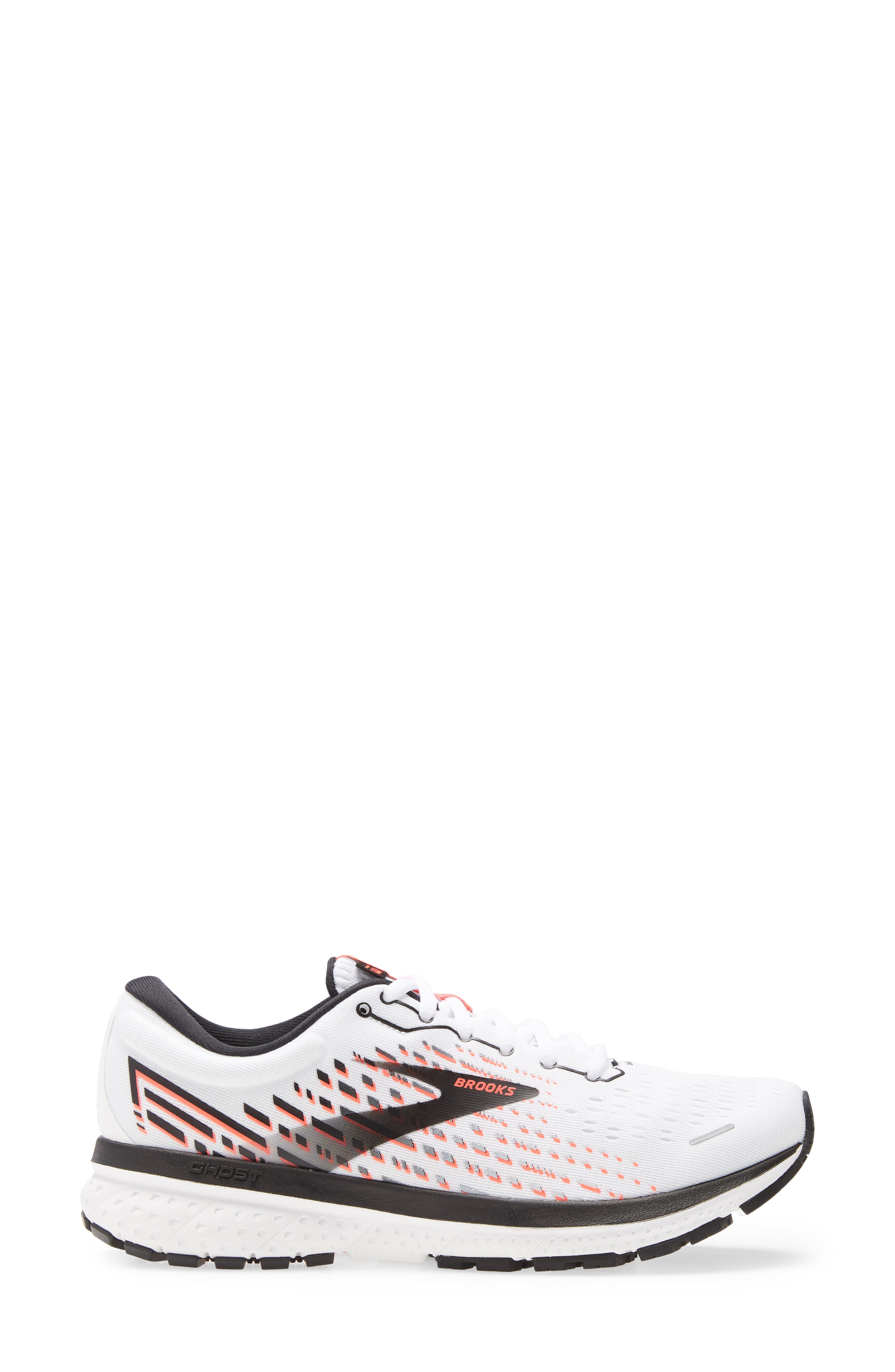 Ghost 13 Running Shoe, Alternate, color, WHITE/PINK/BLACK