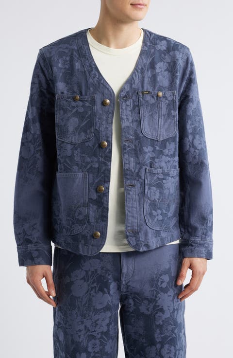Floral Cotton Chore Jacket