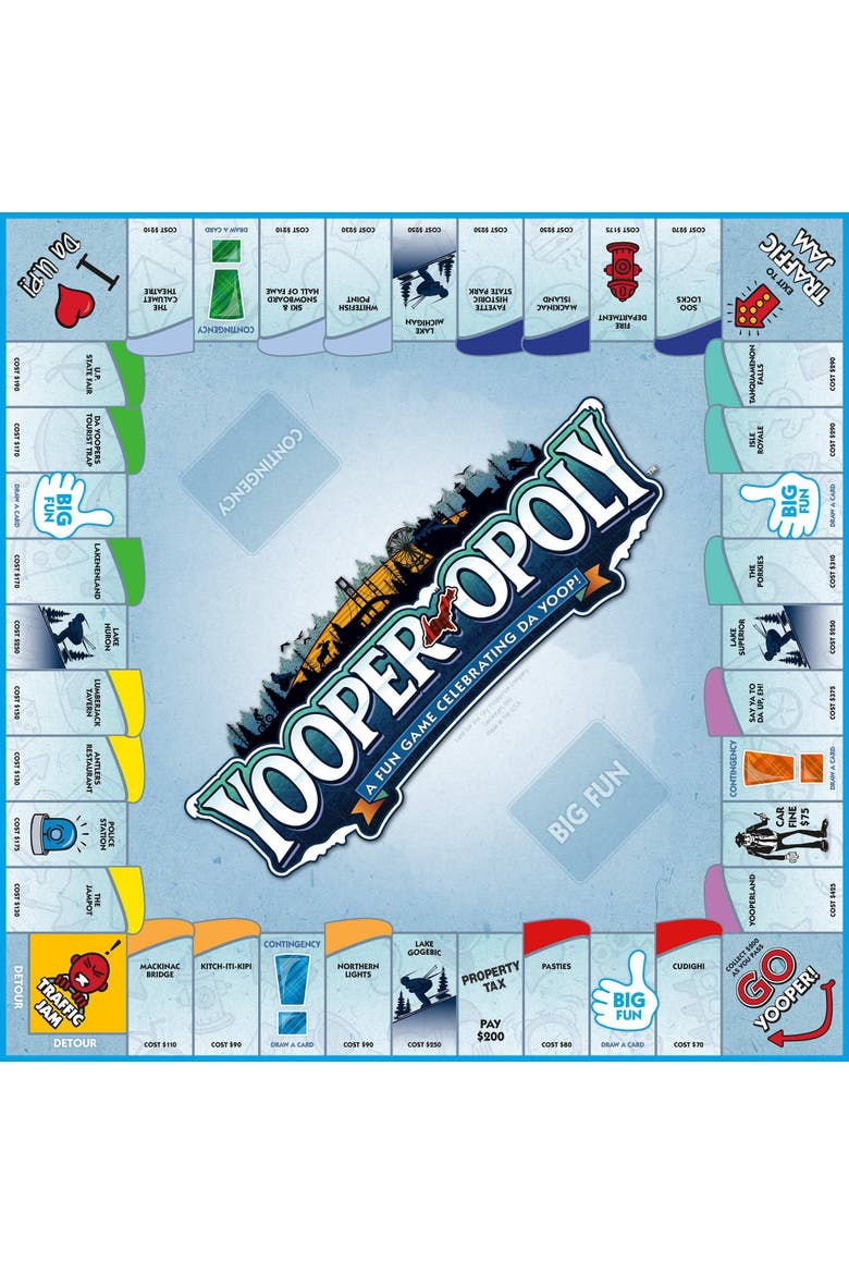 Yooper Opoly Board Game, Alternate, color, Multicolored