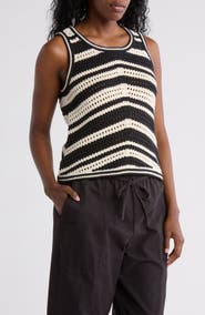 Lucky Brand Novelty Stitch Sweater Tank