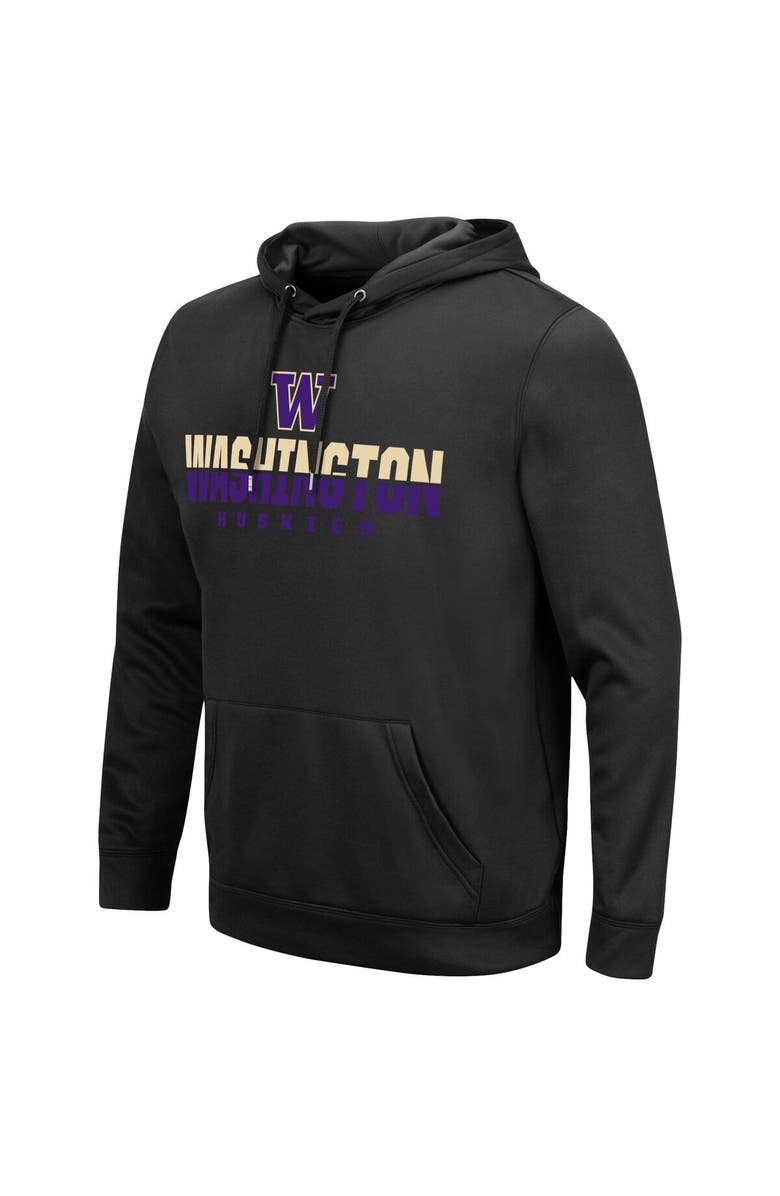 COLOSSEUM Men's Colosseum Black Washington Huskies Lantern Pullover Hoodie, Alternate, color, 