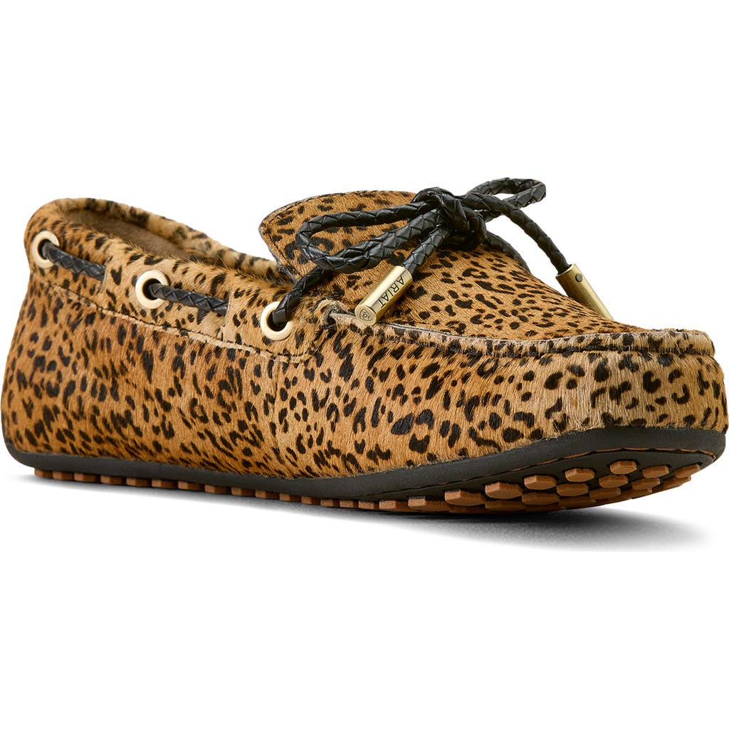 Ariat Margot Genuine Calf Hair Driving Shoe In Animal Print