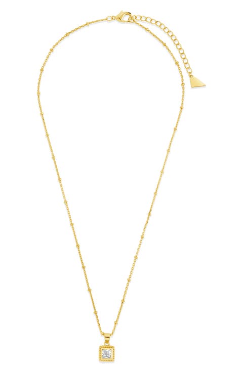 Cassia Cubic Zirconia Pendant Necklace