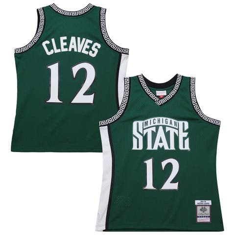 Men's Mitchell & Ness Mateen Cleaves Green Michigan State Spartans 1999/00 Swingman Jersey