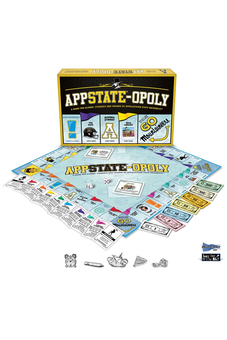 Appalachian State Univ App Stateopoly Monopoly Board Game, Alternate, color, Multicolored