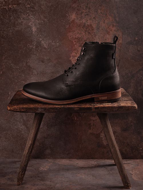 V.gan London Vegan Rye 2 Ankle Boots In Black