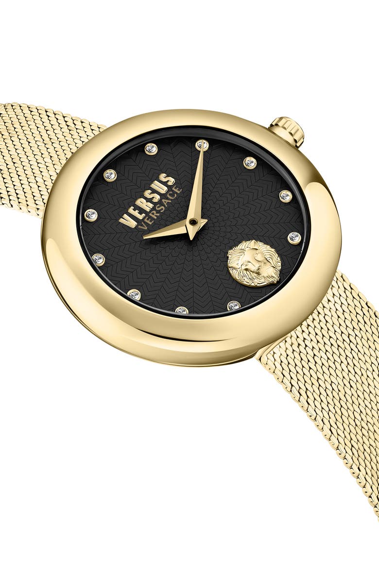 VERSUS Versace Lea Mesh Strap Watch, 35mm, Alternate, color, 
