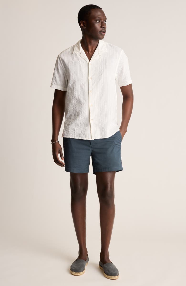 Bonobos Resort Riviera Braided Stripe Cotton Camp Shirt, Alternate, color, 