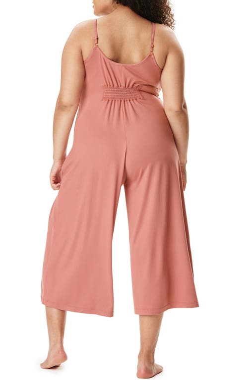 Motherhood Maternity Maternity Sleep Romper With Nursing Access In Pink