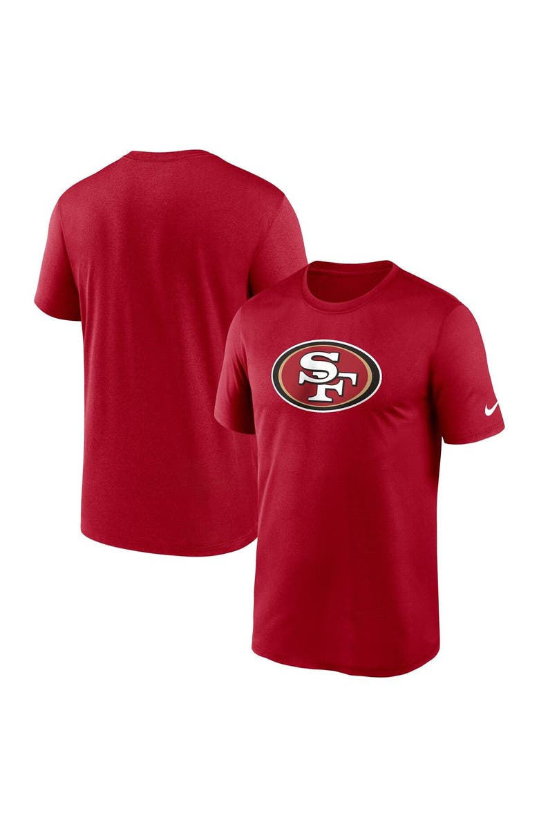 Nike Men's Nike  Scarlet San Francisco 49ers Legend Logo Performance T-Shirt, Main, color, 