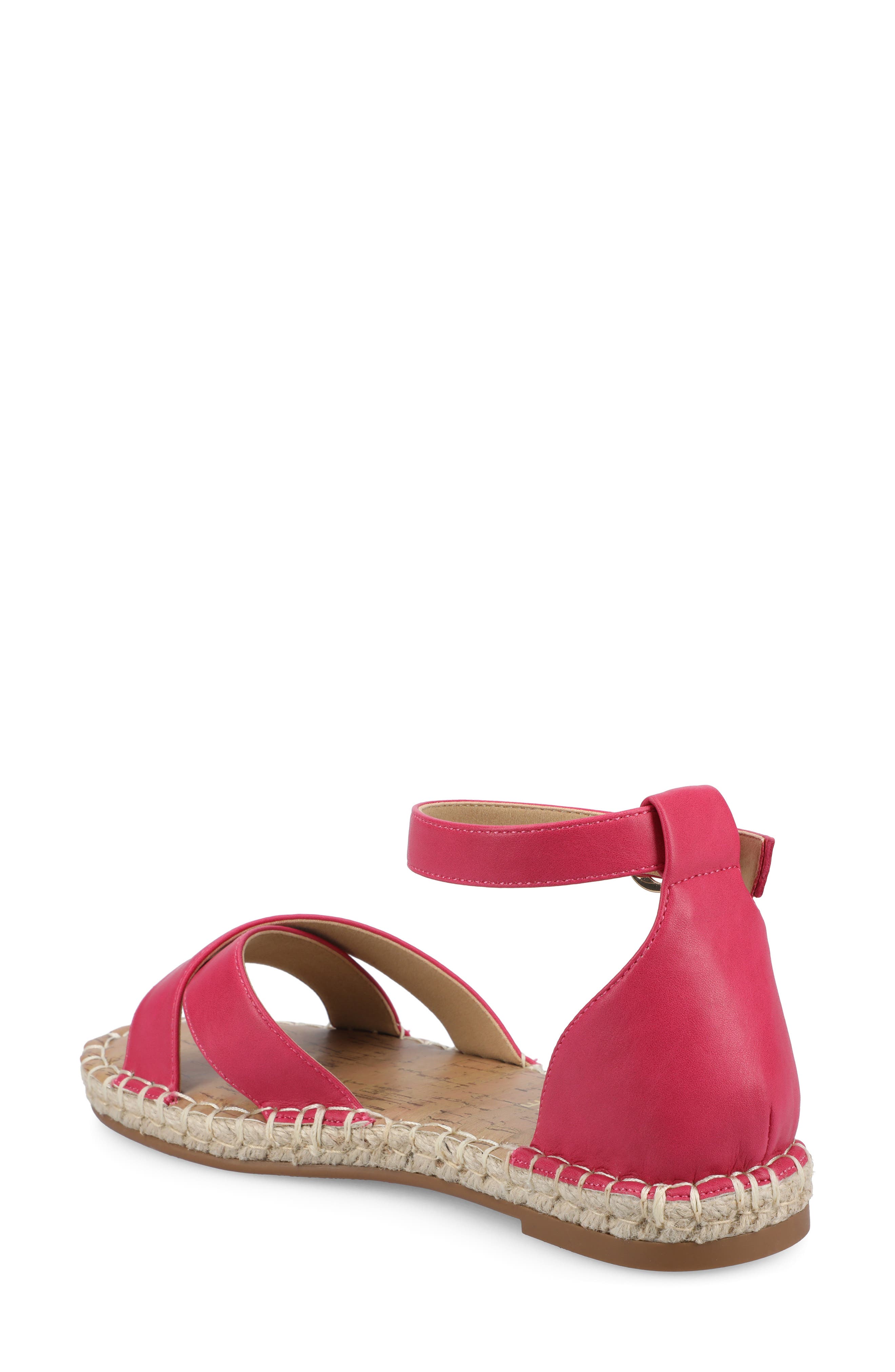 JOURNEE Lyddia Espadrille Sandal, Alternate, color, HOT PINK