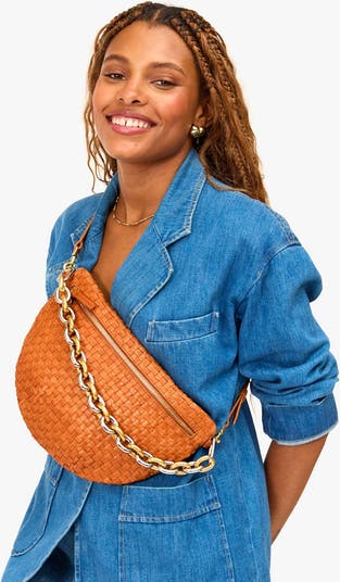 Grande Woven Leather Belt Bag