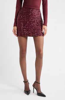 Open Edit Sequin Miniskirt