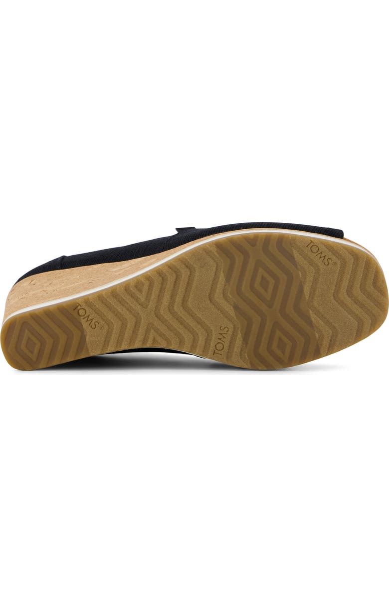 TOMS Essential Wedge Pump, Alternate, color, Black