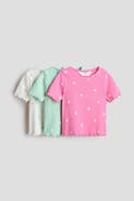 H&M 3-pack Ribbed Cotton Tops