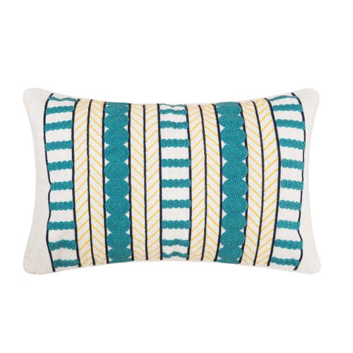 Carol & Frank Marti Throw Pillow Collection In Blue