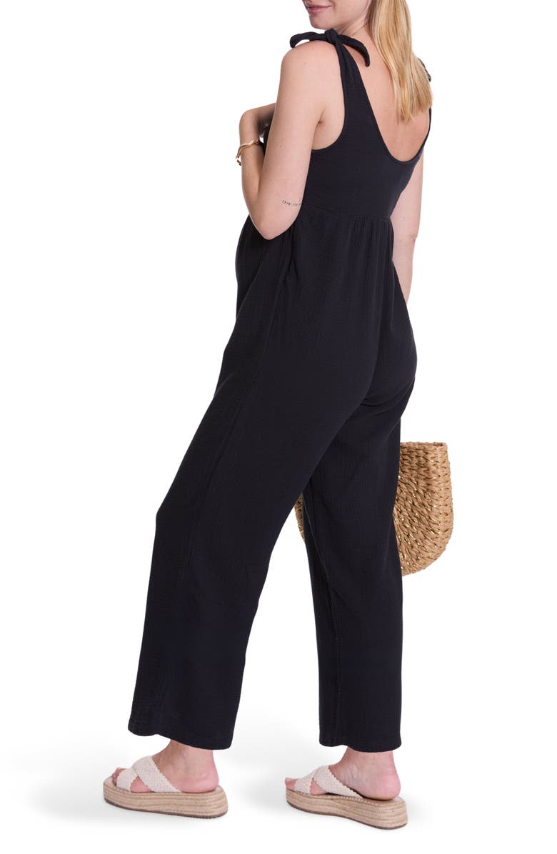 Cache Coeur Canyon Organic Cotton Gauze Maternity/Nursing Jumpsuit, Alternate, color,
