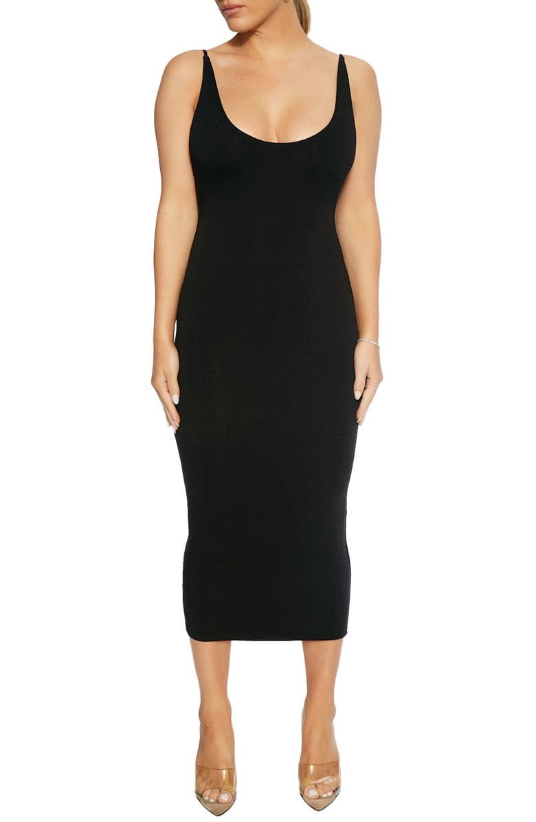 Naked Wardrobe Back to My X Midi Dress, Main, color, 