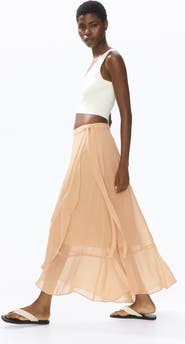 H&M Flounced Wrap Skirt