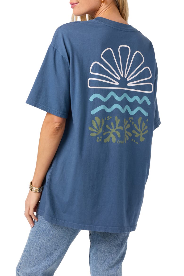 Horizon Oversize T-Shirt, Alternate, color, BLUE FUSION