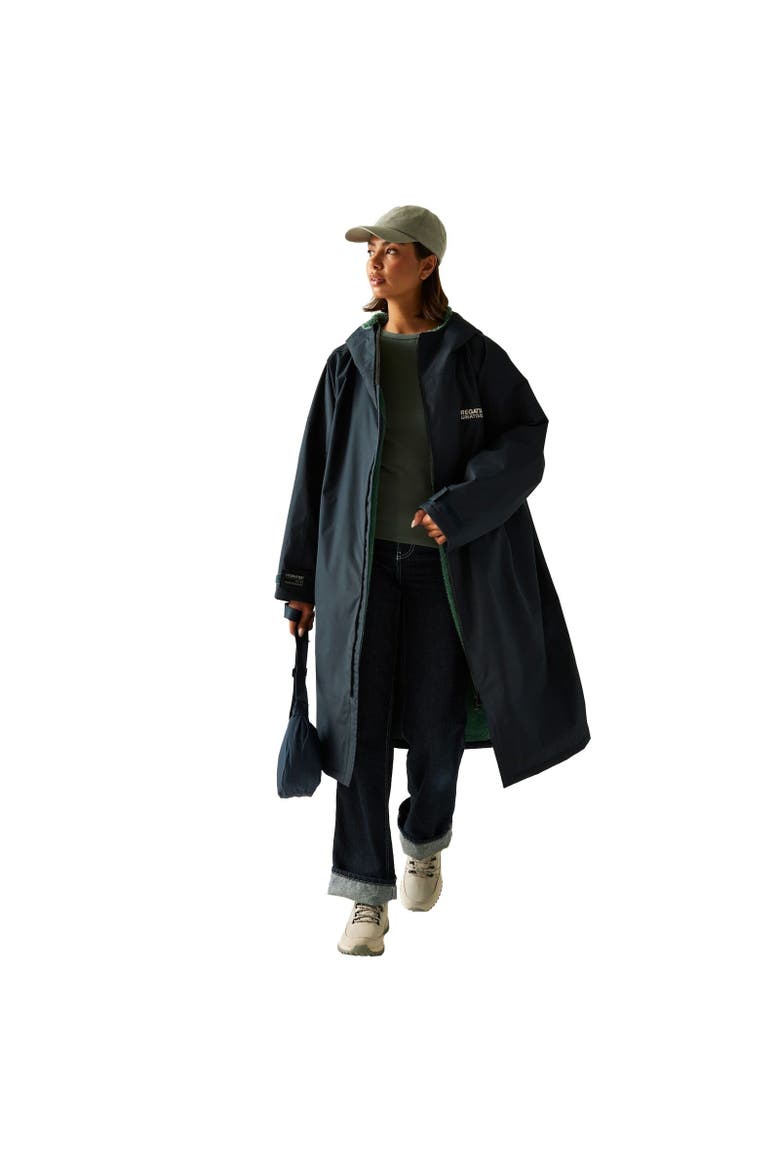 Gender Inclusive Spirit Of Adventure Waterproof Changing Robe, Alternate, color, Navy and Ivy Moss