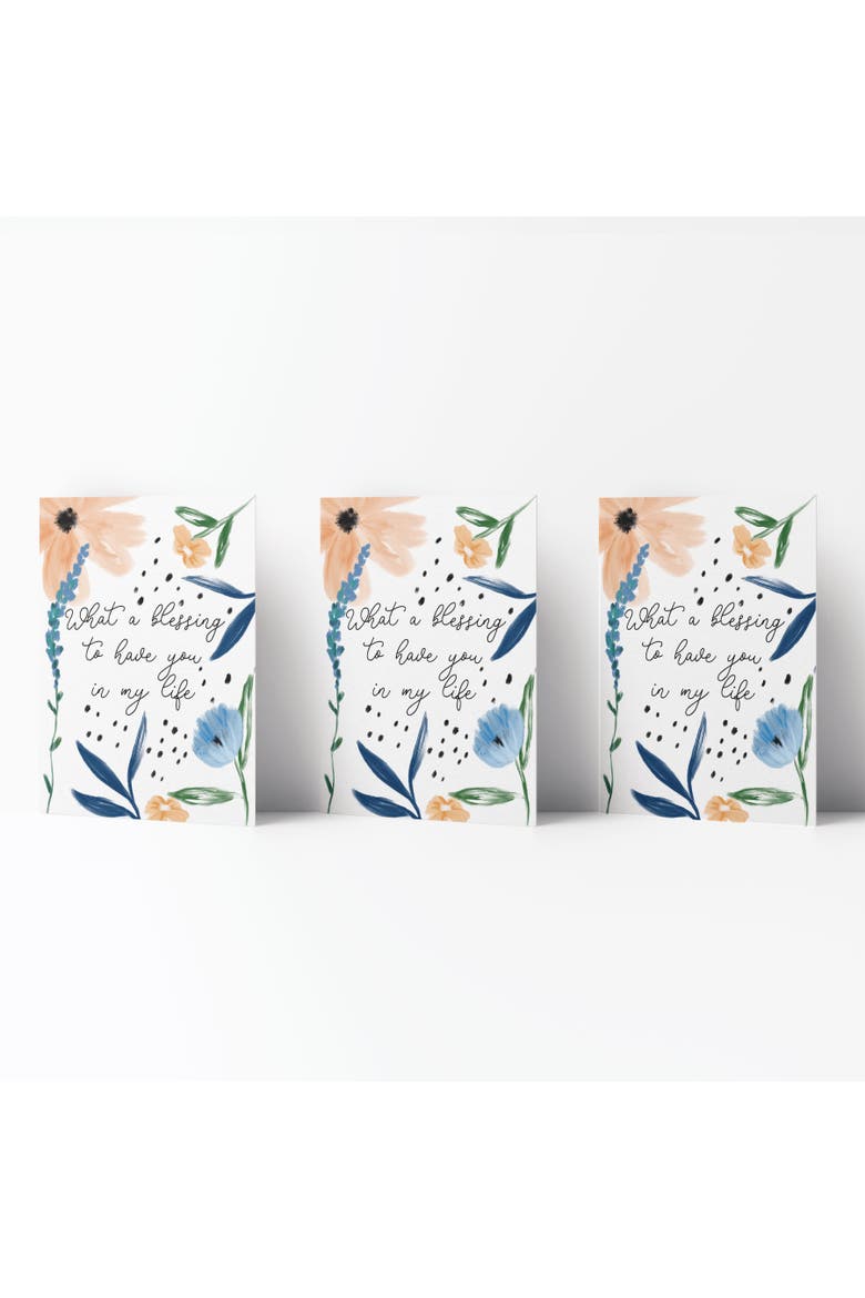 Love/Friendship Greeting Card Pack (3ct) "What A Blessing To Have You In My Life", Main, color, Multi-Pack