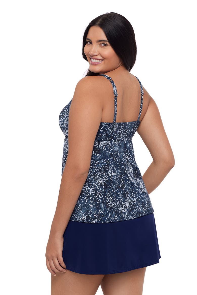 Molly Double Ring Plus Size Tankini Swimsuit Top, Alternate, color, Flora & Fauna
