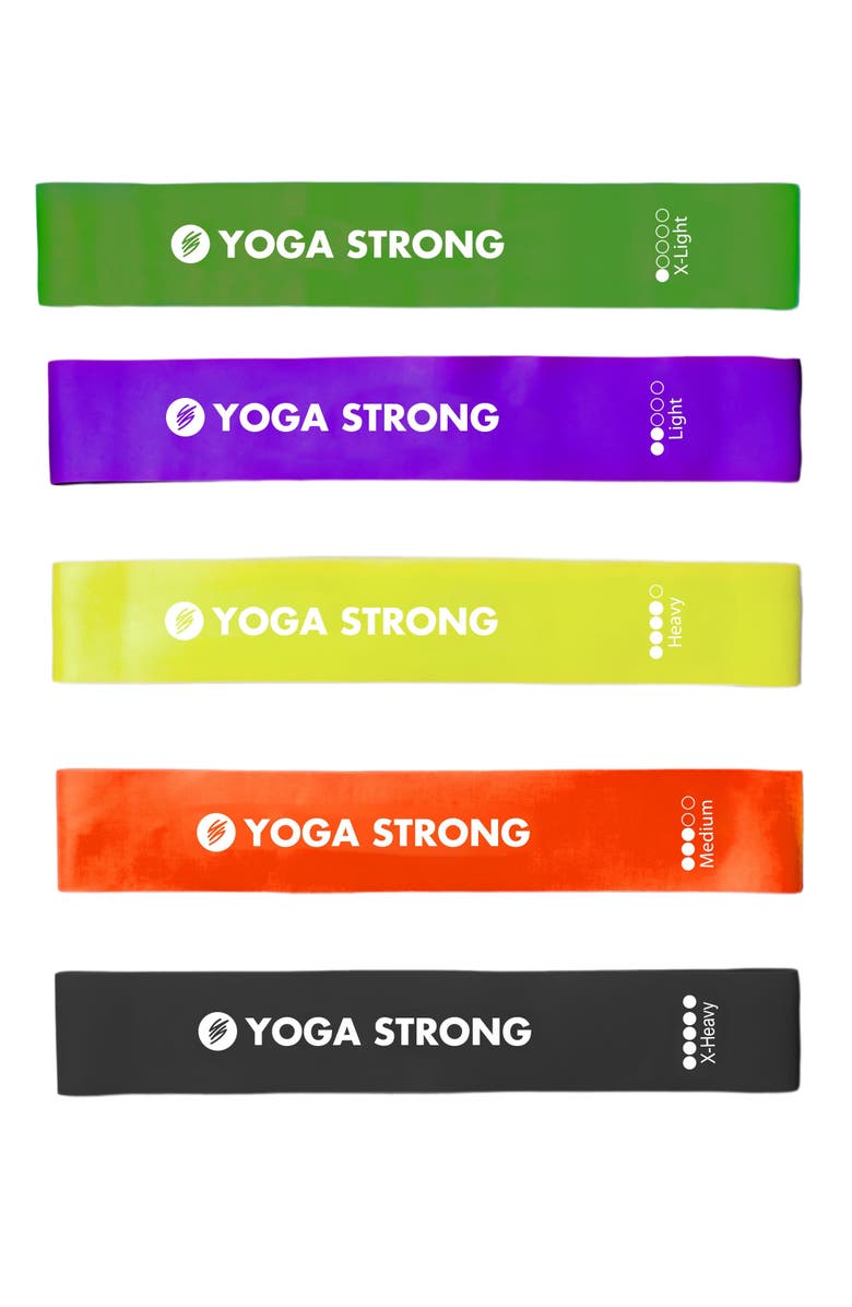Yoga Strong Mini Resistance Bands, Main, color, Various Colors